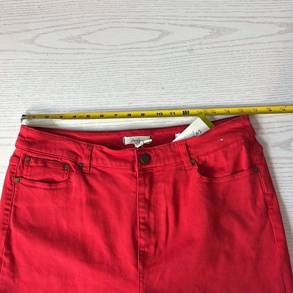Joules Red High Rise Skinny Jeans - Stretch Denim (size 12) - Picture 9 of 12